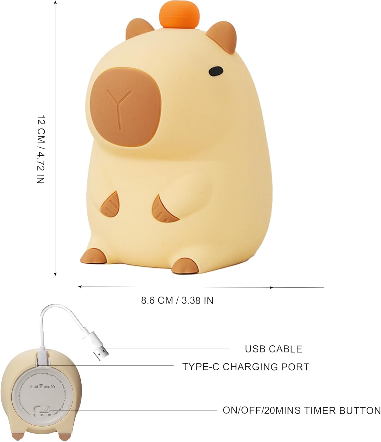 Cute Capybara Night Lamp